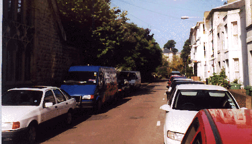 Parking on pavement in York Road